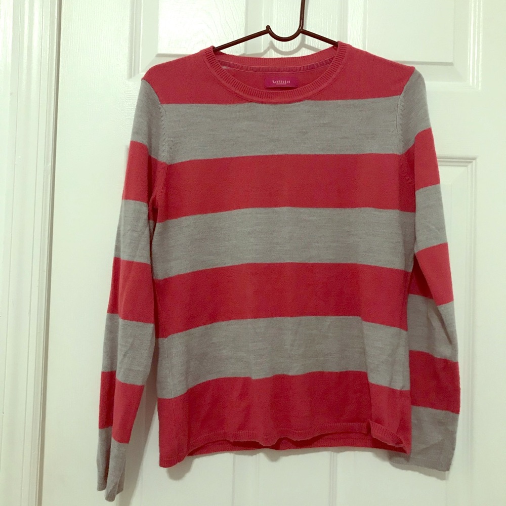 Never used new  pink and grey sweater
